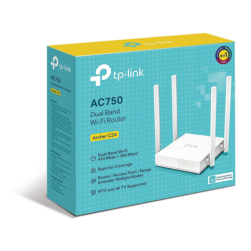 TP-Link ARCHER C24 wireless router - Billede 4